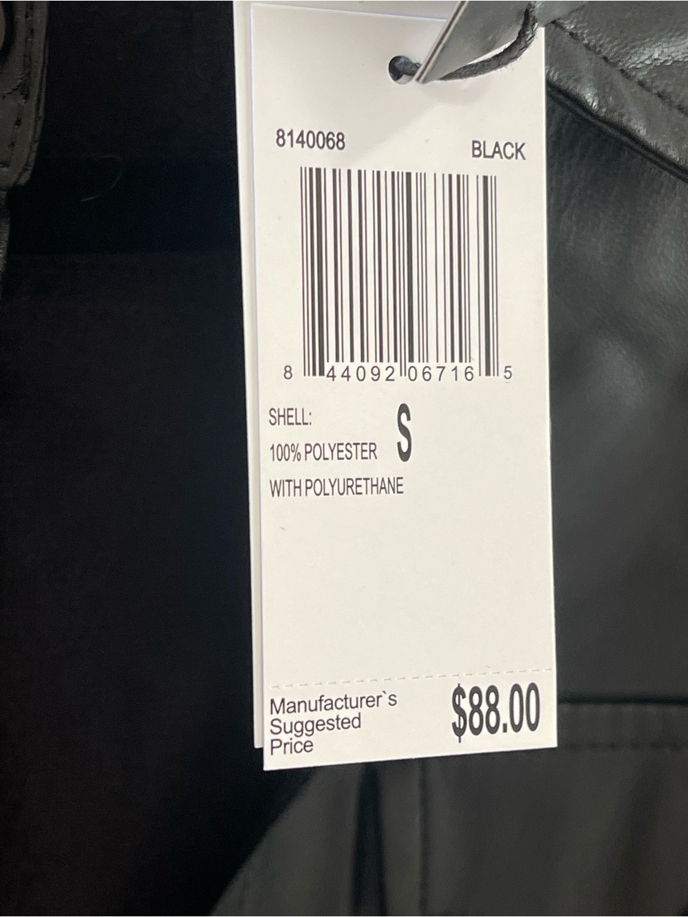 Truth Black Faux-Leather Belted Jacket - Picture 5 of 11